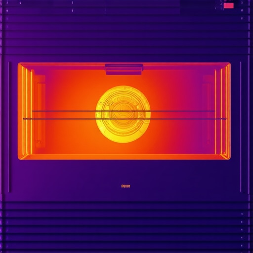 Thermal Imaging for Oven Diagnostics Thermal imaging of oven heat distribution revealing internal issues