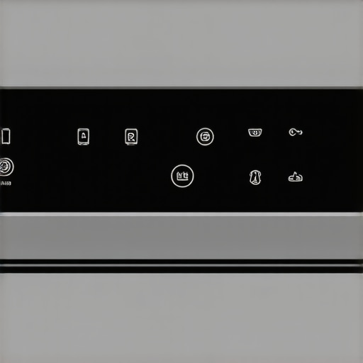 Close-up of oven control panel showing calibration settings