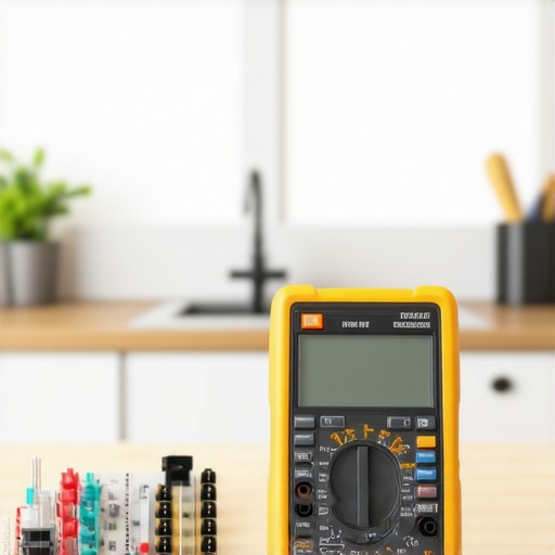 A technician uses a digital multimeter to diagnose an appliance control board