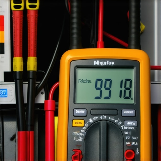 Advanced Diagnostic Tools for Appliance Maintenance. Technician testing fridge defrost heater with multimeter.