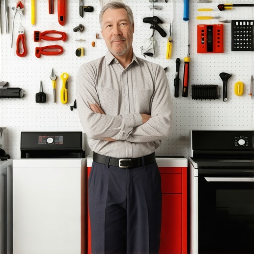 Homeowner's Appliance Repair Workshop A neatly organized repair station with multimeter, screwdrivers, and spare parts ready for appliance diagnostics.
