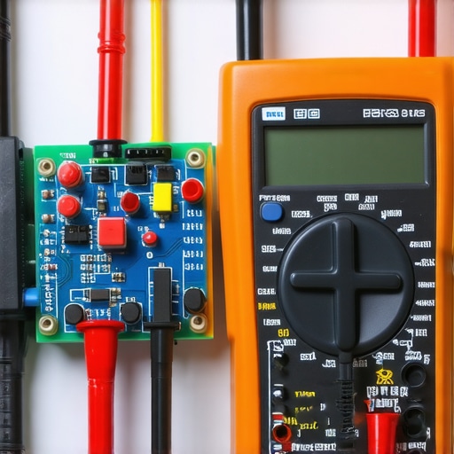 A multimeter showing resistance measurement being taken on an appliance component