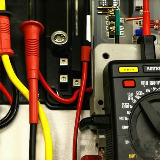 A person using a multimeter to test an appliance component in a workshop