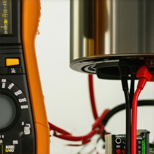 A person using a multimeter to test a refrigerator control panel