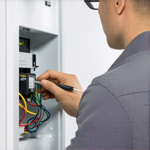 Testing the defrost timer with a flathead screwdriver
