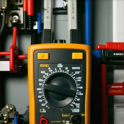 Using a multimeter for appliance diagnostics A person testing an appliance's electrical part with a digital multimeter