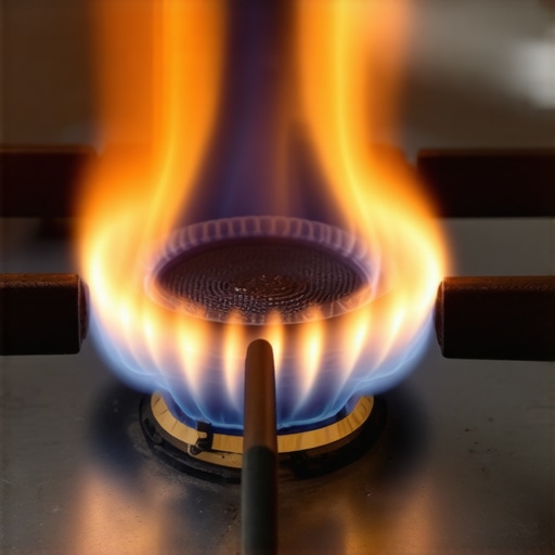 Why gas range flames turn orange and how to fix it