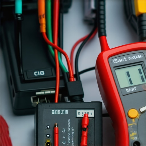 A technician using a multimeter to test a fridge's start relay