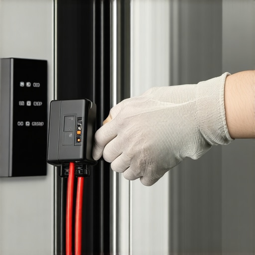 Hand gently shaking refrigerator start relay during diagnostic test.