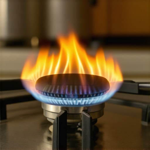 Why your gas range flame is orange instead of blue