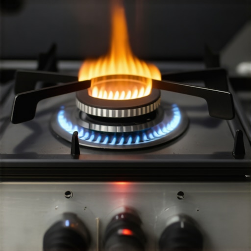 Why your gas stove flame is orange and how to adjust the air shutter