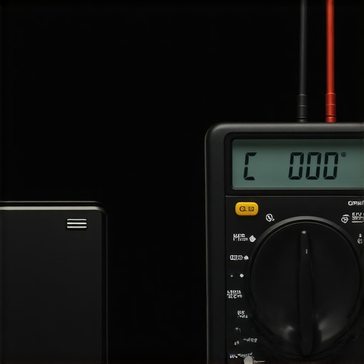 Advanced Multimeter Testing for Oven Elements Digital multimeter showing resistance reading on an oven bake element