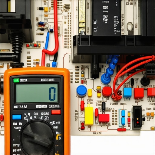 Testing a refrigerator control board relay with a multimeter.