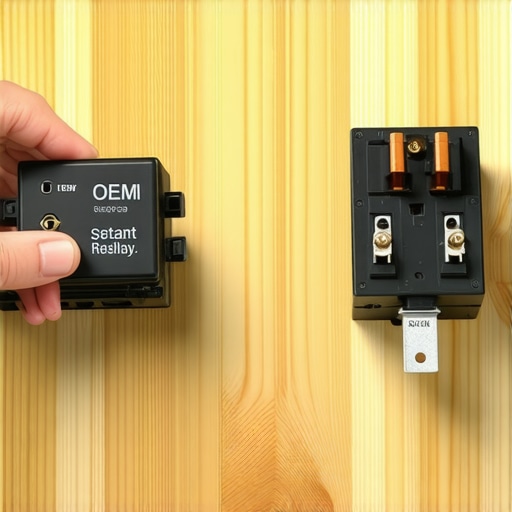 OEM refrigerator start relay vs a damaged old part