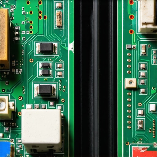 A burnt and scorched oven control board showing electronic failure.