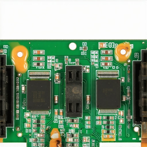Close-up of a fried electronic control board from an oven showing thermal damage.