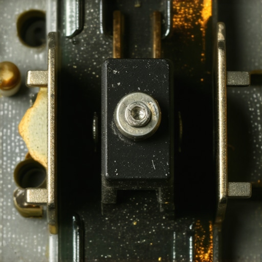 Close up of a burnt relay on an electronic oven control board showing why elements can fail.