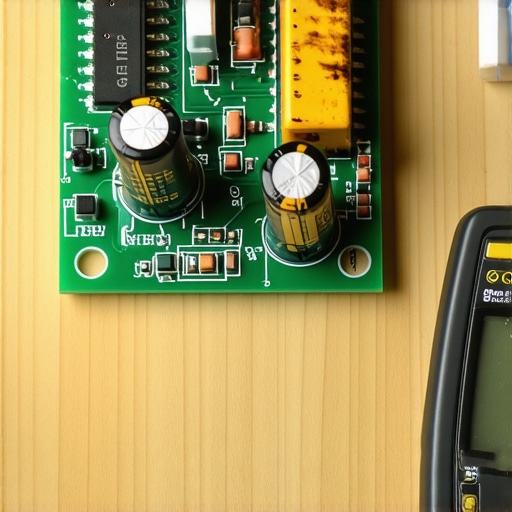 Damaged Refrigerator Control Board Diagnostics A technician checking a burnt refrigerator control board with a multimeter.
