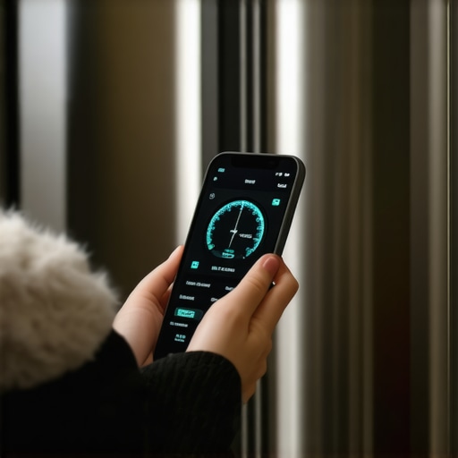 Smartphone app measuring noise levels of a refrigerator compressor for a warranty claim.