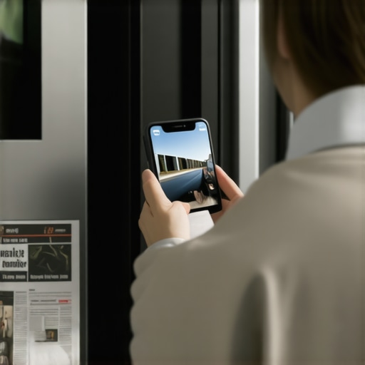 Close up of a smartphone photographing a refrigerator model plate for a warranty claim