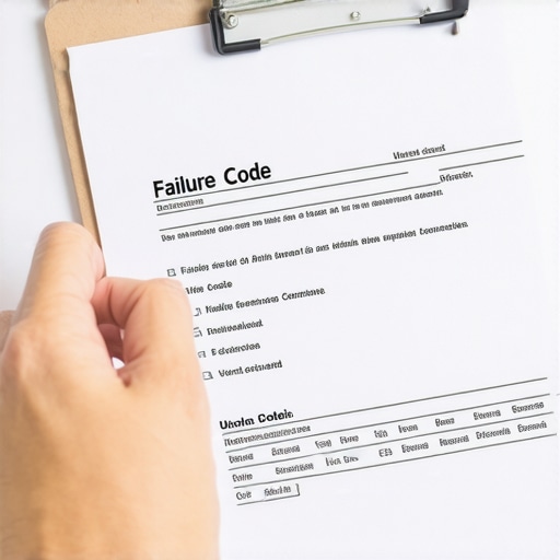 Close up of a refrigerator repair work order showing diagnostic notes for a warranty claim.