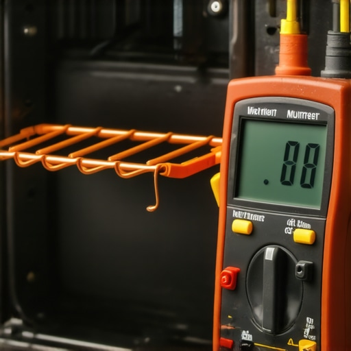 Using a multimeter to diagnose oven heating issues
