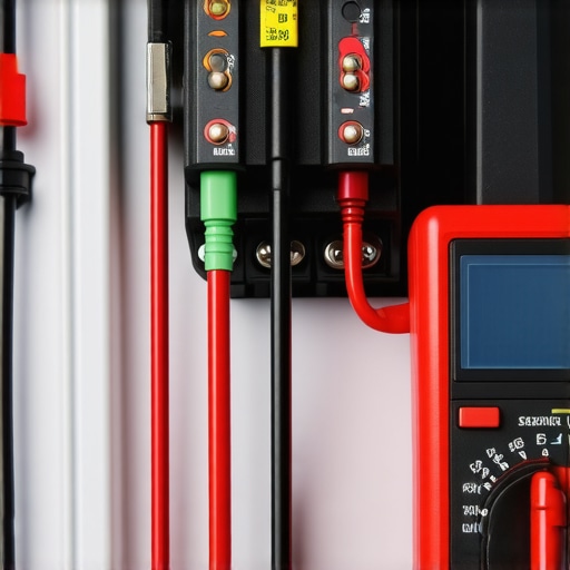 A digital multimeter testing a refrigerator start relay