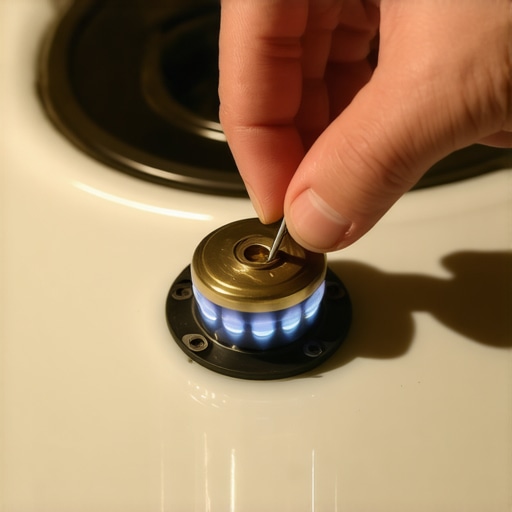 How to clean a clogged pilot light on an old-school gas range