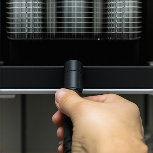How to clean the cooling coils on a built-in fridge without removing it