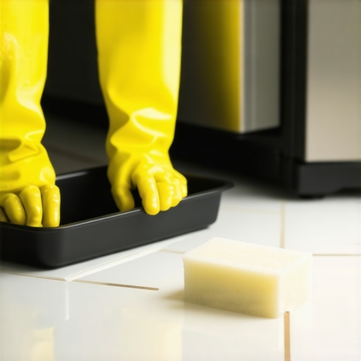 How to clean the drain pan under your refrigerator