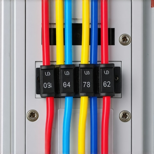 A technician inspecting the wiring of an electric range infinite switch during a repair.