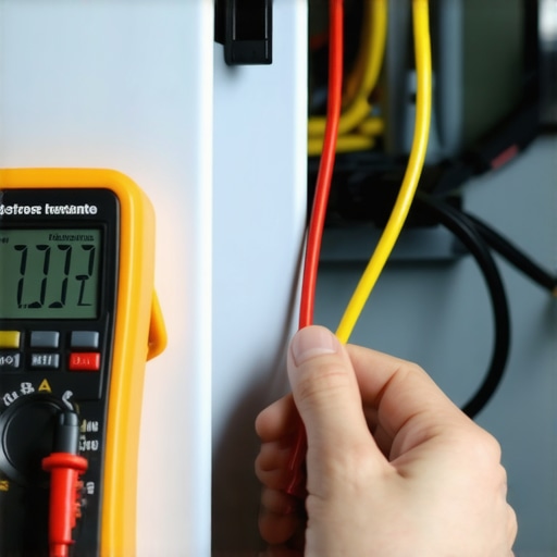 Testing refrigerator defrost heater with a multimeter for diagnostics
