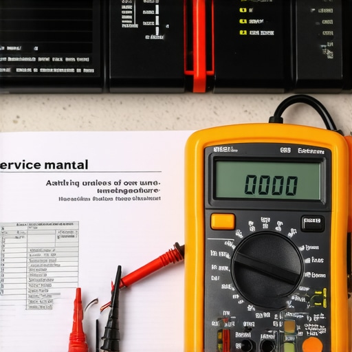 Digital multimeter testing an oven heating element for repair diagnostics