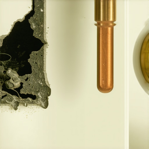 Close-up of a burnt refrigerator light socket with electrical pitting