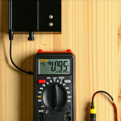 Testing Oven Element Resistance with a Multimeter A digital multimeter displaying resistance values for an oven bake element diagnostic.