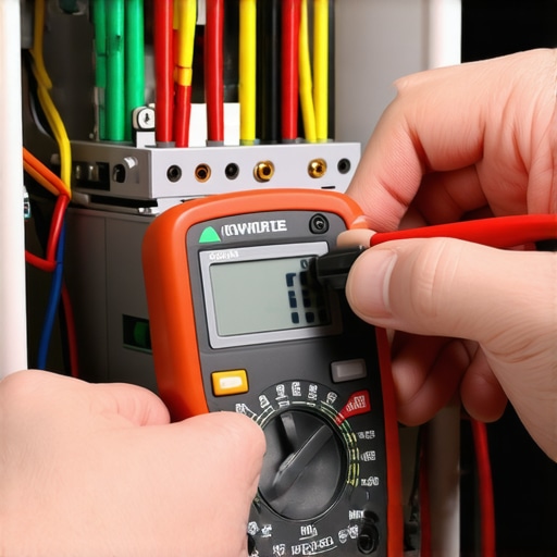 A technician uses a multimeter to test for continuity on a refrigerator compressor to diagnose a starting failure.