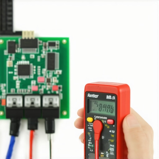 Multimeter testing a refrigerator sensor to diagnose cooling issues