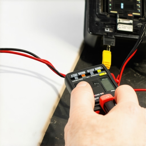 Testing a Refrigerator Start Relay Hands using a multimeter to test a refrigerator start relay for a DIY repair.