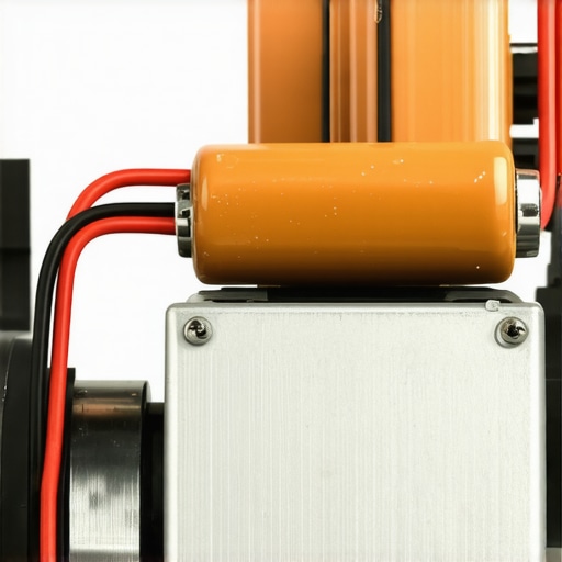 Testing a convection fan motor with a 9V battery A hand holding a 9V battery against oven fan motor terminals for a quick diagnostic test.