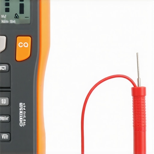 Testing appliance components with a digital multimeter A technician using a multimeter to check the resistance of an oven heating element