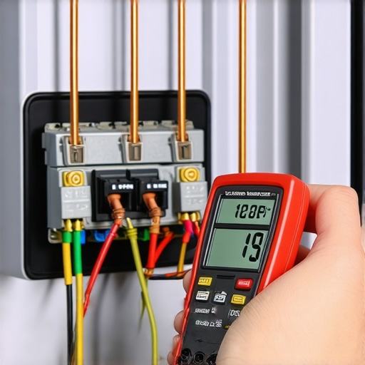 A DIY technician uses a multimeter to perform diagnostics on a refrigerator compressor to check for electrical shorts.