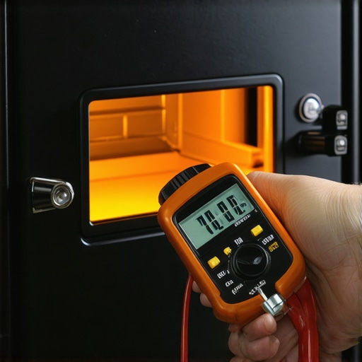 Measuring oven igniter amperage with a digital clamp meter