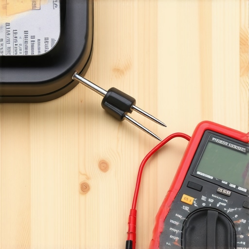 Using a multimeter for oven repair diagnostics Close-up of a multimeter testing an oven heating element for continuity
