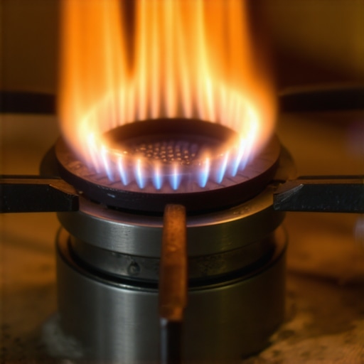 Why your gas stove flame is orange and how to adjust the air shutter